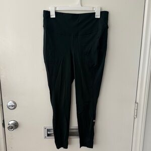 Lululemon Women’s Base Pace forest green leggings from Orange Theory